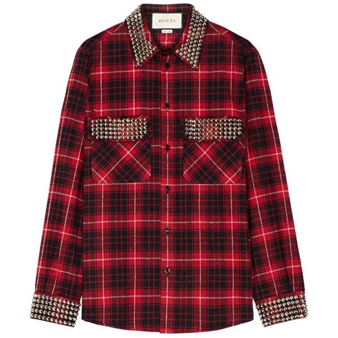 gucci flannel shirt.